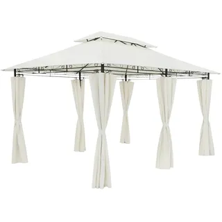 CASARIA Pavillon Topas 3 x 4 m inkl. Seitenteile Creme