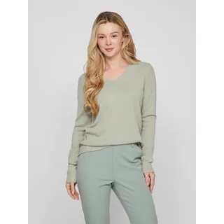 VILA VIRIL V-Neck L/S Knit TOP - NOOS