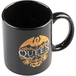 Grupo Erik Queen Tasse Kaffeebecher Kaffeetassen Merch Geschenke | Becher Teetasse Größe 12,5 x 9,5 x 8,5 cm - Fassungsvermögen 350 ml - Coffee Cup Teacup - Offizieller Queen Fanartikel