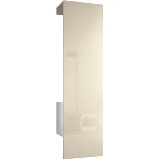 Vladon Garderobe Carlton Paneel in Creme Hochglanz , Holzwerkstoff , 52x193x35 cm , Garderobe, Garderoben-Sets & Garderoben-Serien, Garderoben-Sets