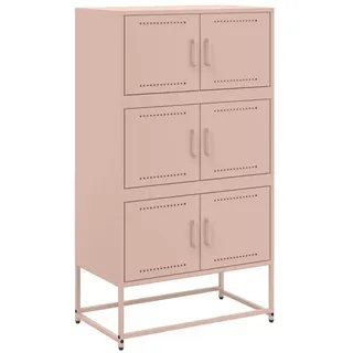 vidaXL Sideboard Rosa 68,5x38,5x123,5 cm Stahl