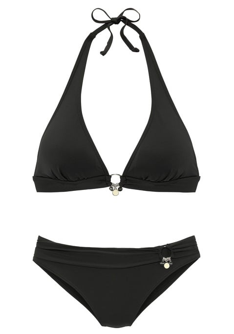 Bild von Triangel-Bikini »Tonia«, mit Accessoires, schwarz