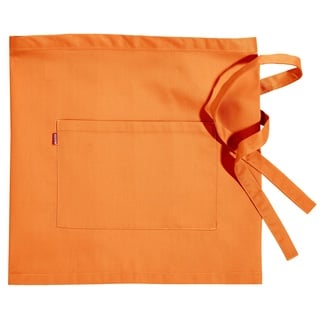 VELILLA 404201; Kurze Schürze mit Tasche; Hellorange, Einheitsgröße