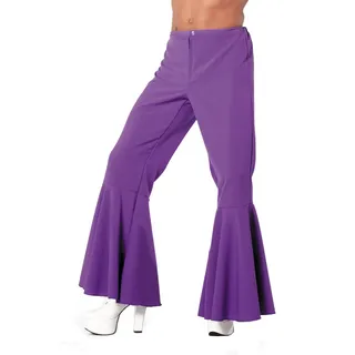 WILBERS & WILBERS 5118 - Flared Hippie Hose, Schlaghose für Festival, Karneval, 70er Jahre Mottoparty, Disco Fever