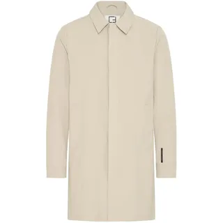 Trenchcoat CASUAL FRIDAY "Trenchcoat CFEide", Herren, Gr. M, beige (island fossil), Obermaterial: 100% Polyester PES., Mäntel Trenchcoat