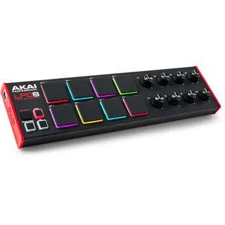 Akai Professional LPD8 - USB MIDI Pad Controller Drum Machine mit MPC Drum Pads für Mac und PC, Zuweisbaren Drehreglern und Musikproduktionssoftware
