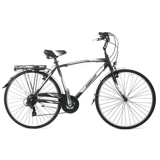 Stadtfahrrad Canellini EGO Aluminium herren 21v - Schwarz - Größe 52 - Schwarz