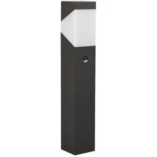 Lucande Wegeleuchte Sockelleuchte mit Bewegungsmelder, Sockellampe grafitgrau 60 cm 1x E27 ohne Leuchtmittel Gartenlampe Aussenleuchte Wegelampe