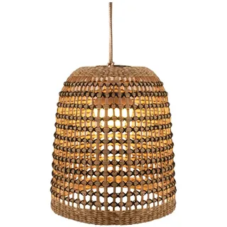 newgarden Positano Outdoor- und Pendelleuchte, tragbar, kabellos, 900 Lumen, LED, warm, 3000 K, aus Naturfasern, mit wiederaufladbarem Akku, ohne Installation