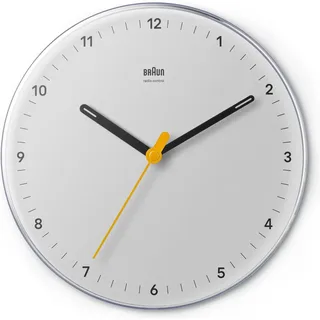 Braun Funk Wanduhr 23,0 cm BC26W-DCF weiß