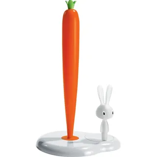 Alessi Küchenrollenhalter Bunny & Carrot - ASG42 W - Weiß - von Stefano Giovannoni - Bunt