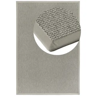 DEKOWE Basic S2 Twill Outdoor-Teppich 67 x 133 cm Silber