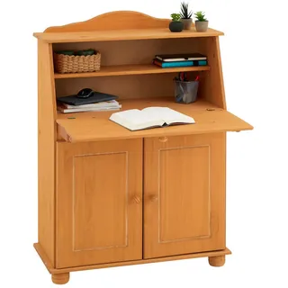 Idimex Sekretär David , Kieferfarben, Kieferfarben , Holz , Kiefer , Vintage , 82x117x38 cm , FSC Mix , Büromöbel, Schreibtische, Sekretäre