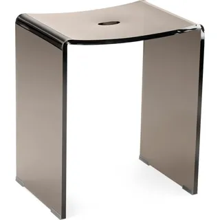 Navaris Duschhocker aus Acryl 43,5x37x28cm rutschfest grau