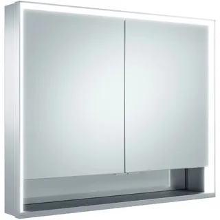 KEUCO Royal Lumos Spiegelschrank Wandvorbau 2-türig, kurze Tür, mit Spiegelheizung, 900mm, 14323171304, Ausführung: ohne Dali Steuerung