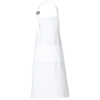 RAJRANG Kochschürze aus Baumwolle mit 3 Taschen und verstellbarem Nackenband, vielseitig einsetzbar für Haushalt, Hotel und Küche, weiß, 35x27 Zoll