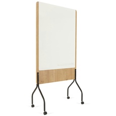 Bild mobiles Whiteboard Natural 100,0 x 120,0 cm weiß lackierter Stahl