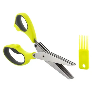 InnovaGoods Kräuterschere 5 in 1 - Gelb