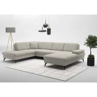 sit&more Wohnlandschaft »Morris Jubi U-Form, B: 300 cm« mit Armteilfunktion & 1 Zierkissen, optional Bettfunktion,