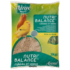 Aimé Aime Nahrung für Kanarienvögel und Serinen, Nutri'Balance Mahlzeiten für Kanarienvögel, 3 kg Beutel