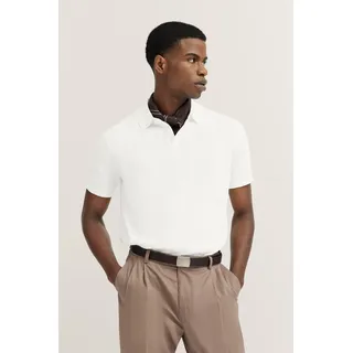 bugatti Poloshirt in feiner Strickstruktur, beige