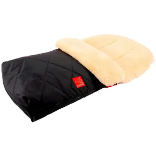 Kaiser Lammfell Fußsack Natura, black
