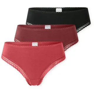 SCHIESSER Tanga 3 St. Schwarz 40