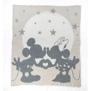 Disney Mickey und Minnie Mouse Kuscheldecke 127 x 152 cm Weiß