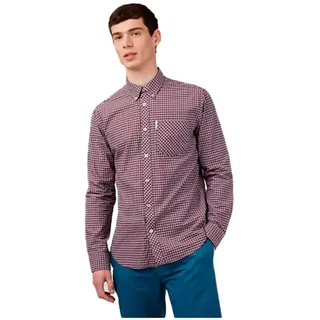 Ben Sherman Signature Gingham Langarmhemd - Red - M