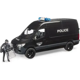 Bruder 02685 - MB Sprinter Polizei Special Forces mit Figur - Fahrzeug, Polizeiauto, Einsatz, Spezialeinheit, Spielzeug