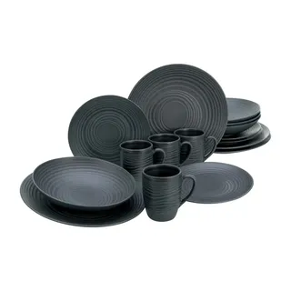 CreaTable Kombiservice Lava Stone 16-tlg. schwarz