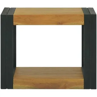 vidaXL Wand-Badregal 45x45x35 cm Massivholz Teak - Braun