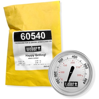 Weber 60540 Charcoal, Spirit, Q Grill Replacement Thermometer, 1-13/16" Diameter