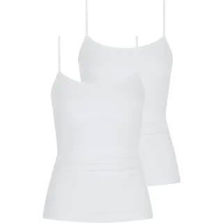 Unterhemd MEY "Superfine Organic", Damen, Gr. 44, N-Gr, weiß, Single Jersey, Obermaterial: 92% Baumwolle, 8% Elasthan, unifarben, figurbetont, Rundhals, Unterhemden Unterhemd, feine Träger, Baumwollmischung, Single Jersey, atmungsaktiv, Topseller