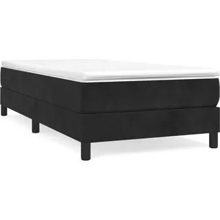 Boxspringbettgestell Schwarz 90x200 cm Samt - Schwarz