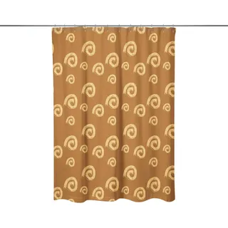 Le Jardin du Lin Digital Gedruckter Duschvorhang, Badewannenvorhang, Duschvorhangringe Enthalten, Größe: 140x200 cm - Entworfen und Hergestellt in der Türkei