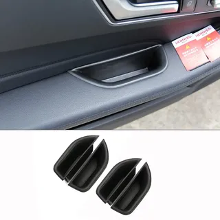 DIYUCAR ABS Kunststoff Auto Vordere Hintere Türgriff Aufbewahrungsbox Für Mercedes Benz E Klasse W212 2010-2015, Armlehne Container Organizer Tablett Zubehör (Schwarz)