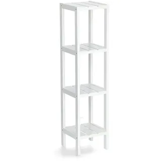 Zeller Standregal mit 4 Ablagen MDF 22 cm x 22 cm x 92 cm Weiß