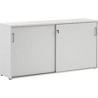 MÖBELPARTNER Denver Aktenschrank 160,2 x 41,0 x 84,2 cm Lichtgrau