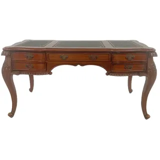 Luxus Schreibtisch Barock Bürotisch Mahagoni Antik Chefbüro Sekretär