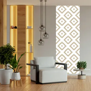 queence Vinyltapete »Muster-Beige« Farbverlauf   abstrakt   bedruckt   gemustert glatt 90x250cm, selbstklebend, kinderleichte Anbringung,, Sticker, bunt