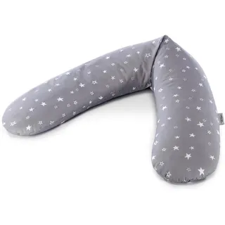 Theraline Stillkissen , Grau , Textil , ca. 42 l , Füllung: Styroporkugeln, feine Perlen , 190 cm , Bezug abnehmbar, Bezug waschbar, schadstoffgeprüft , Füttern, Stillen, Stillkissen