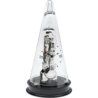 Hermle Uhrenmanufaktur Tischuhr, Glas, Schwarz, Ø 18cm x 35cm