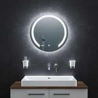 Bringer® Badspiegel mit Beleuchtung Rund - BRRS202 - 60 cm