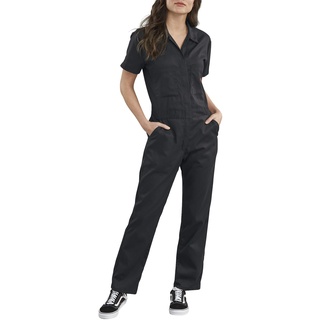 Dickies, Damen, Dickies Flex-Kurzarm-Overall, Schwarz, XS