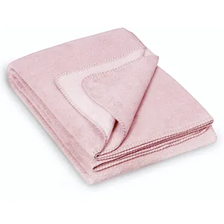 kids&me® kuschelige Babydecke aus Baumwolle (Bio) Oeko-TEX Zertifiziert und Made in Germany - weiche Wolldecke für Babys -rosa Baumwolldecke Mädchen 70x100cm