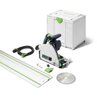 Festool Tauchsäge TS 60 KEBQ-Plus-FS inkl. Systainer SYS 3 + Führungsschiene + Sägeblatt