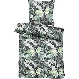 APELT Bettwäsche »Eden GOTS« 2 Stk., tlg. Blatt- Farnmotive, grün