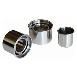 SCHNEIDER Pastetenausstecher, Edelstahl, Ausstecher mit 0,4 mm Materialstärke, Maße: Ø außen 73 mm, innen 47 mm