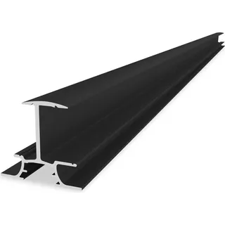 K2 Einlegeschiene 2.0, schwarz, für Modulrahmenhöhe 40 mm, 5,7m, Stange mit 20 Stk. - Schwarz